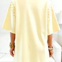  Embroidered Eyelet Sleeve T Shirt Dress | S-XL
