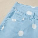  Raw Hem Polka Dot Shift Jeans