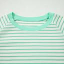  Stripe Colorblock Trim Short Sleeve Tee | S-XL