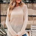  Crochet Open-Knit Sweater Top | S-XL