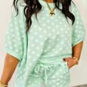  Oversized Dot Drawstring Short Set | S-XL