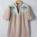  Pony Embroidered Western Yoke Blouse | S-XL