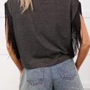  YEE HAW Boots Graphic Fringed Sleeve Tee | S-XL