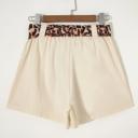  Chic Leopard Contrast Belted Shorts | S-XL