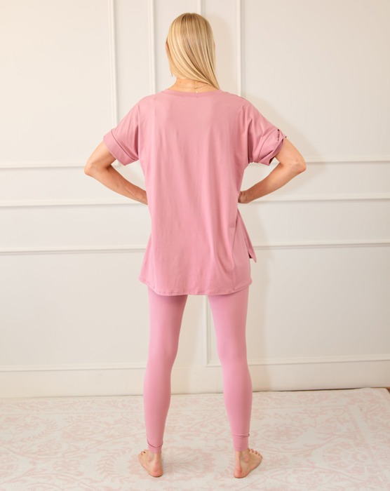 Buttery Soft Microfiber Short Sleeve Loungewear Set | S-3X