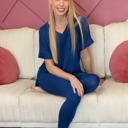  Buttery Soft Microfiber Short Sleeve Loungewear Set | S-3X