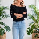  Elara Chic 3/4 Off Shoulder Top | S-XL