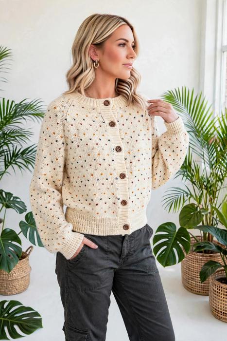Forma Muse Button Front Cardigan | S-XL
