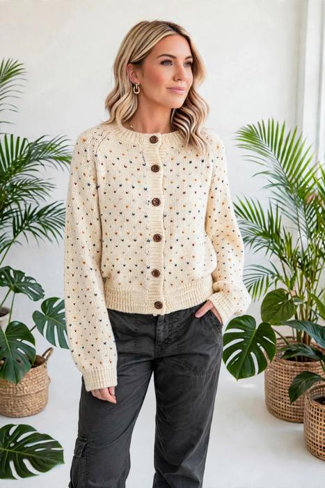 Forma Muse Button Front Cardigan | S-XL
