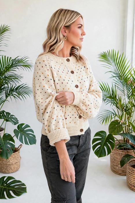 Forma Muse Button Front Cardigan | S-XL