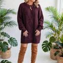  Cozy Cable Knit Sweater Dress | S-XL
