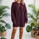  Cozy Cable Knit Sweater Dress | S-XL