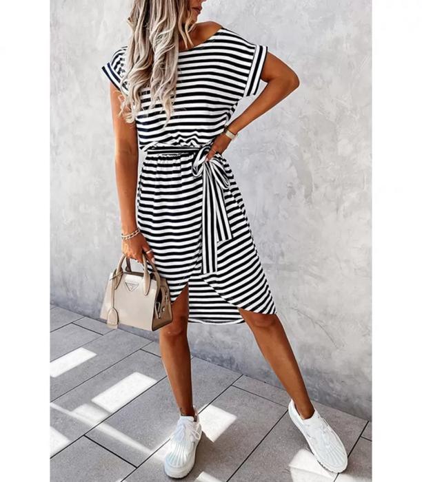 Wrapped Hemline Dress | S-XL
