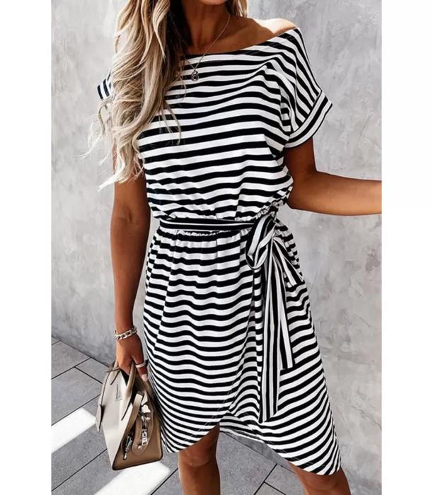 Wrapped Hemline Dress | S-XL