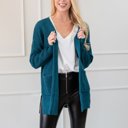  Fall Waffle Pocket Cardigan Sweater | S-XL