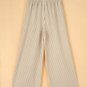  Stripe Wide Leg Adjustable Drawstring Waist Pants | 1X-3X