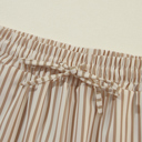  Stripe Wide Leg Adjustable Drawstring Waist Pants | 1X-3X