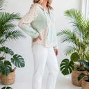  Petal & Thread Button Hooded Patchwork Top | S-XL
