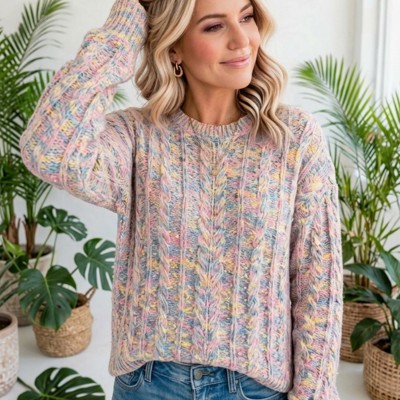 Chalet Confetti Cable Sweater | S-XL