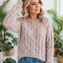  Chalet Confetti Cable Sweater | S-XL