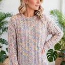  Chalet Confetti Cable Sweater | S-XL