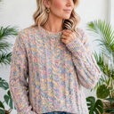  Chalet Confetti Cable Sweater | S-XL