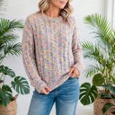  Chalet Confetti Cable Sweater | S-XL
