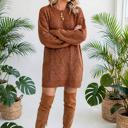  Cozy Cable Knit Sweater Dress | S-XL