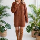 Cozy Cable Knit Sweater Dress | S-XL