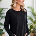  COTTON Fall Raglan Sleeve Thumbhole Top | S-XL