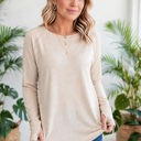  COTTON Fall Raglan Sleeve Thumbhole Top | S-XL