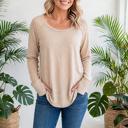  COTTON Fall Raglan Sleeve Thumbhole Top | S-XL