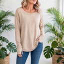  COTTON Fall Raglan Sleeve Thumbhole Top | S-XL