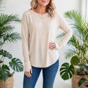  COTTON Fall Raglan Sleeve Thumbhole Top | S-XL