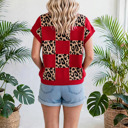  Checkerboard Short Sleeve Knit Sweater | S-XL
