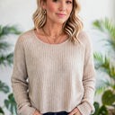  Casual Knit Long Sleeve layering Drop Shoulder Top | S-XL