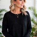  Casual Knit Long Sleeve layering Drop Shoulder Top | S-XL