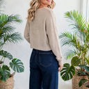  Casual Knit Long Sleeve layering Drop Shoulder Top | S-XL