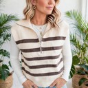  Cove Ribbed Knit Half-Zip Vest | S-XL