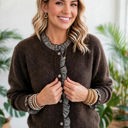  Whimsy Luxe Ruffle Button-Up Cardigan | S-XL