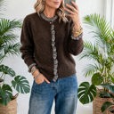 Whimsy Luxe Ruffle Button-Up Cardigan | S-XL