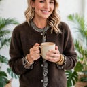  Whimsy Luxe Ruffle Button-Up Cardigan | S-XL