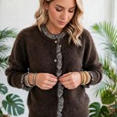  Whimsy Luxe Ruffle Button-Up Cardigan | S-XL