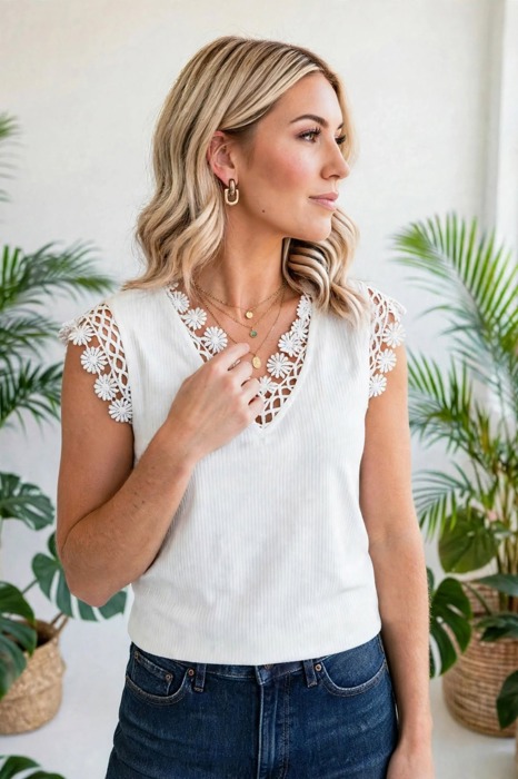Crochet Ribbed Top