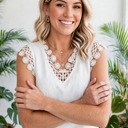  Crochet Ribbed Top