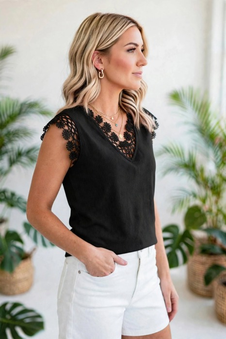 Crochet Ribbed Top