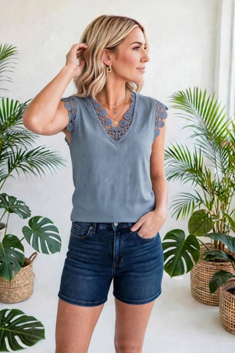 Crochet Ribbed Top