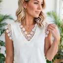  Crochet Ribbed Top