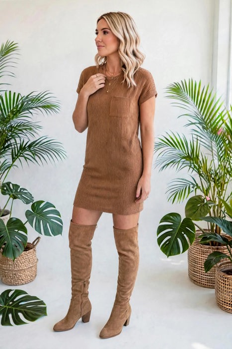 Ribelle Front Pocket Midi Dress | S-XL
