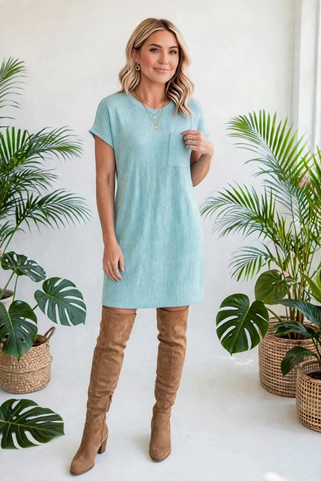Ribelle Front Pocket Midi Dress | S-XL